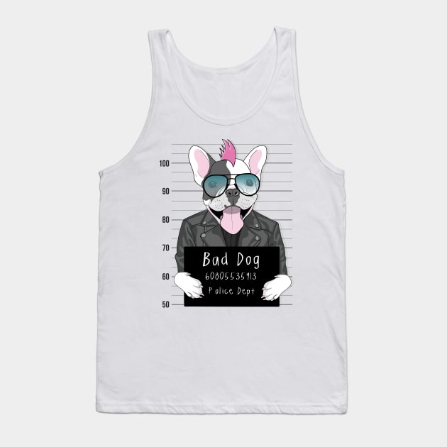 bad dog arrested Tank Top by Mako Design 